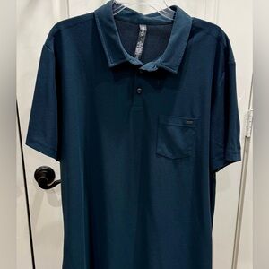 Vuori Deep Blue Polo Shirt, Size XL